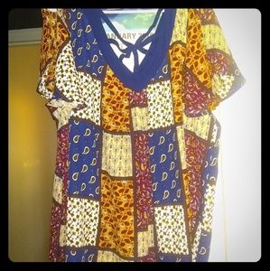 Paisley/floral print blouse